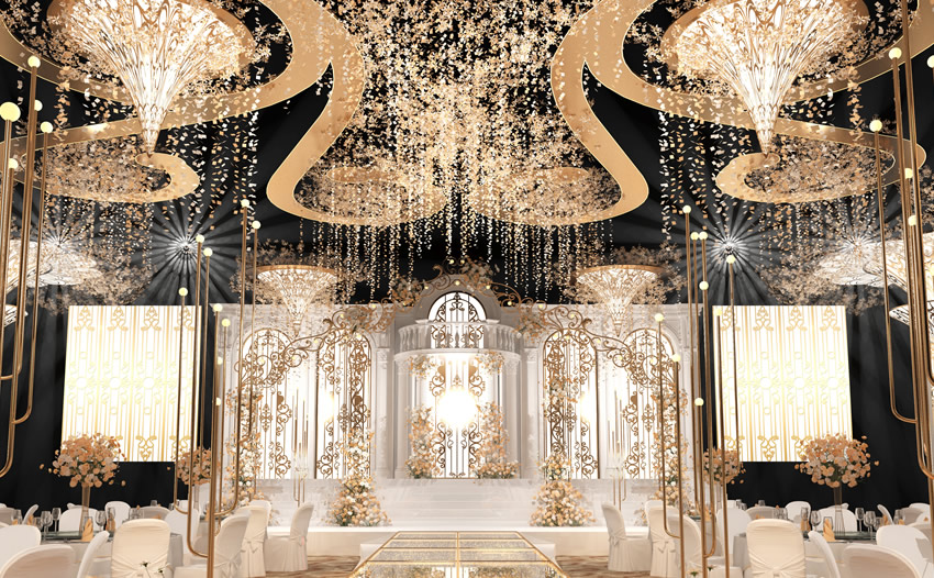 金乡花木兰喜事汇金色大厅效果展示